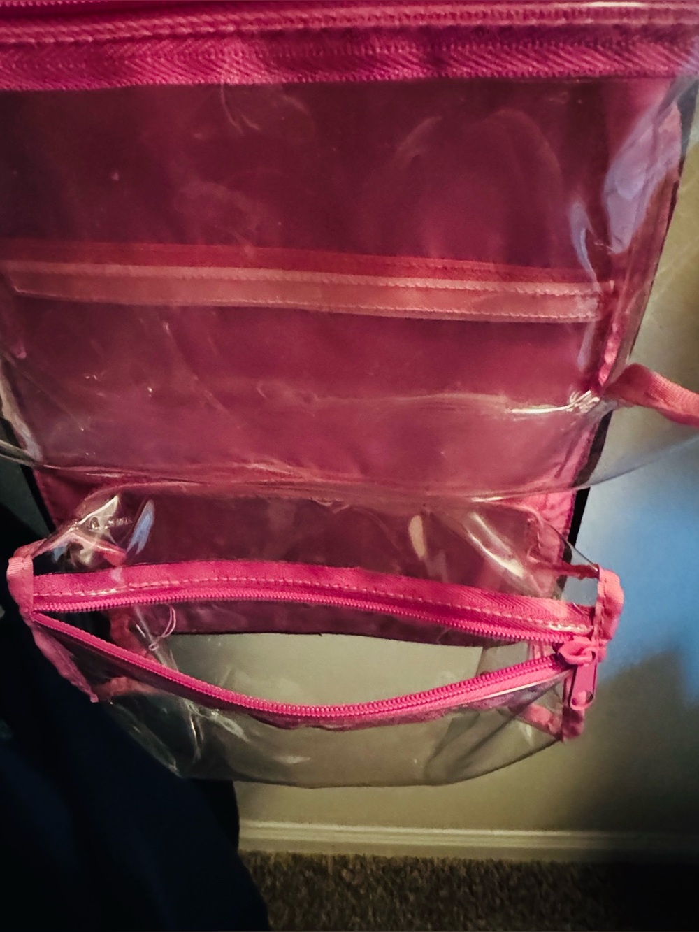 Mary Kay Pink Hanging Clear Cosmetic Organizer - Picture 5 of 6